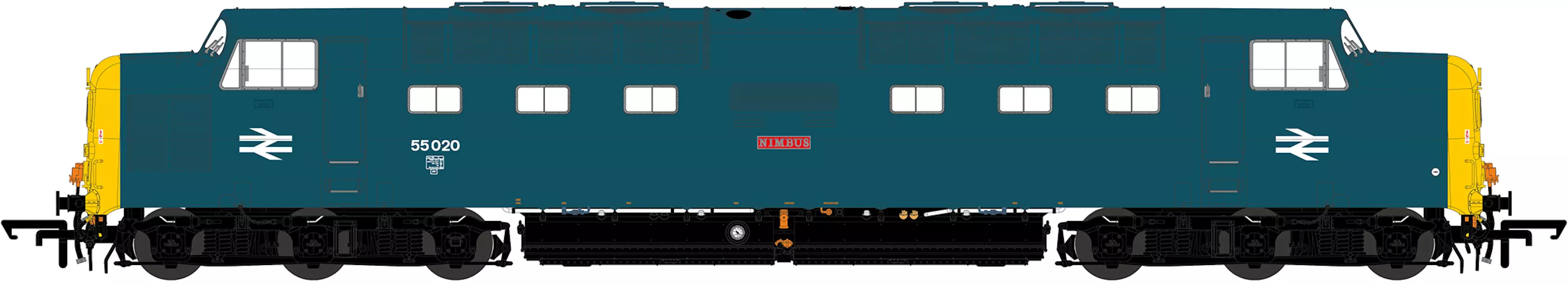 Accurascale Acc2795-dcc Class 55 Deltic 55020 Nimbus In Br Blue - Dcc 