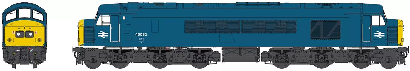 Heljan 45105 Class 45/0 45032 BR Blue (domino Headcodes) Diesel ...