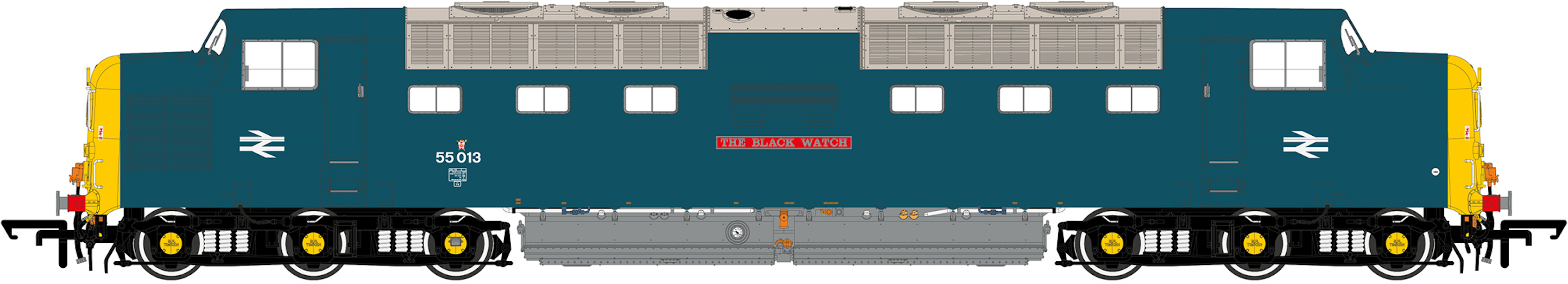 Accurascale ACC2792-DCC Class 55 Deltic 55013 'The Black Watch' BR Blue ...