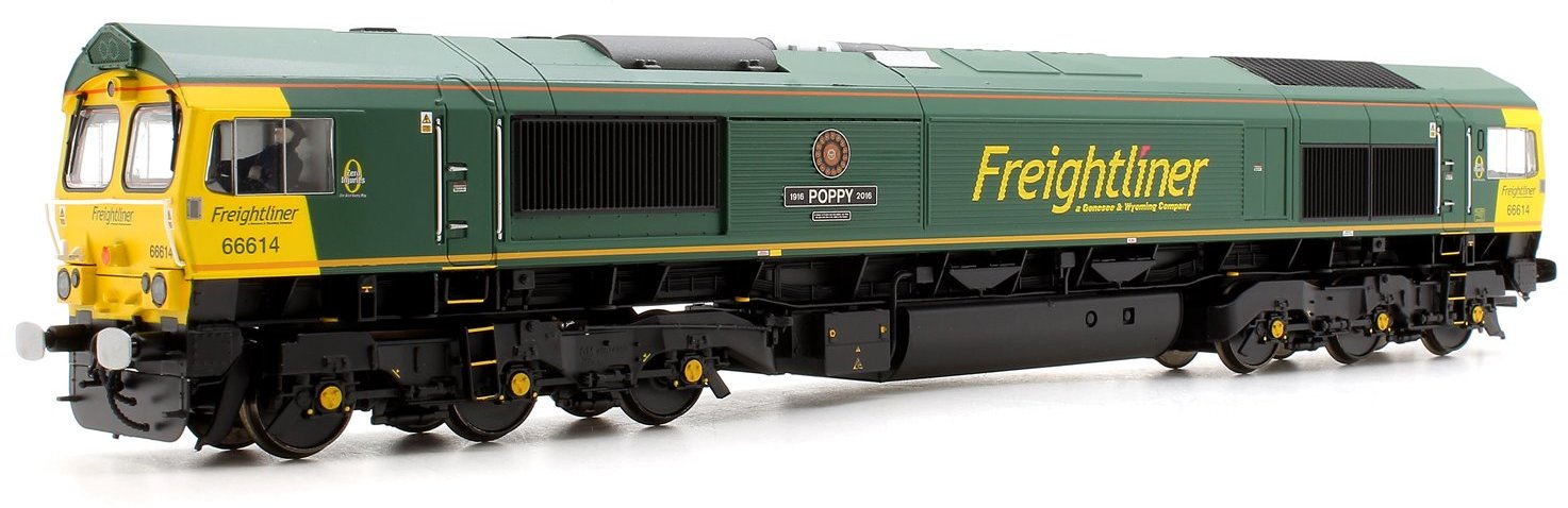 Bachmann 32-726X Class 66 614 'Poppy' Freightliner Diesel Locomotive ...