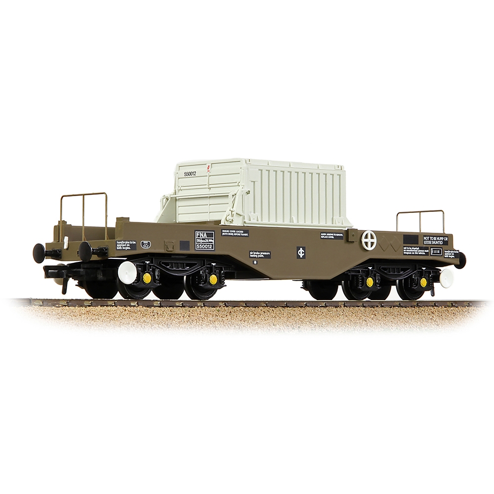 Bachmann Branchline 38-345B BR FNA Nuclear Flask Wagon Flat Floor with ...