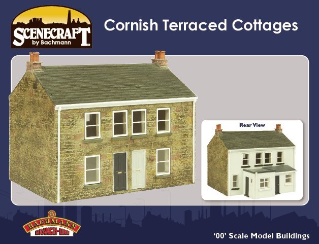 Bachmann 44-125z Scenecraft Cornish Terraced Cottages :: Railway Models Uk