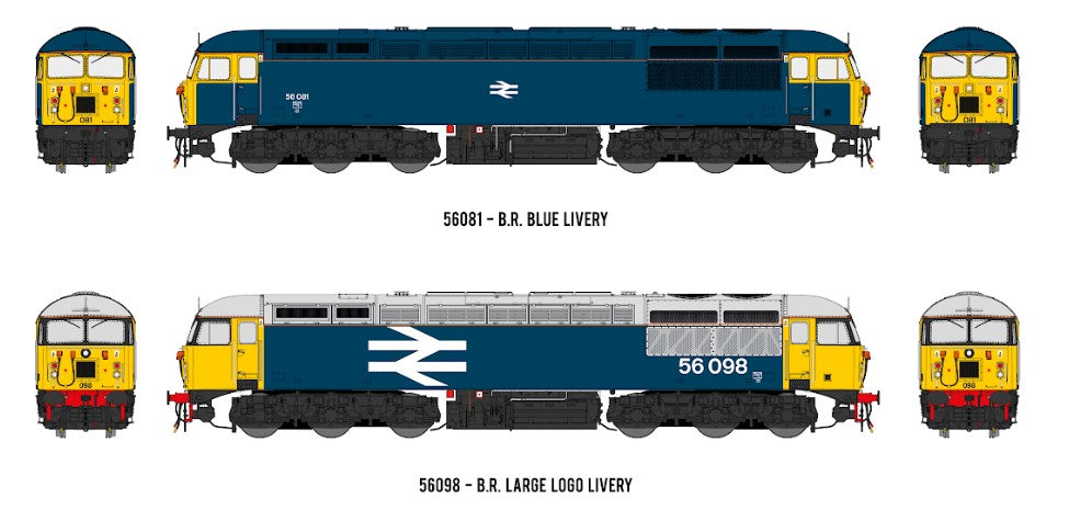 Cavalex Models CM-56081-56098-GBRF Class 56 081/098 GBRF Farewell ...