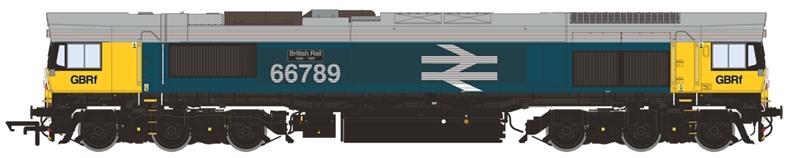 Hattons Originals H4-66-031-D Class 66 66789 in BR Large Logo blue with ...