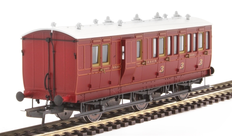 Hattons Originals H4-6BT-401AL 6 wheel brake 3rd 6525 in SECR livery ...