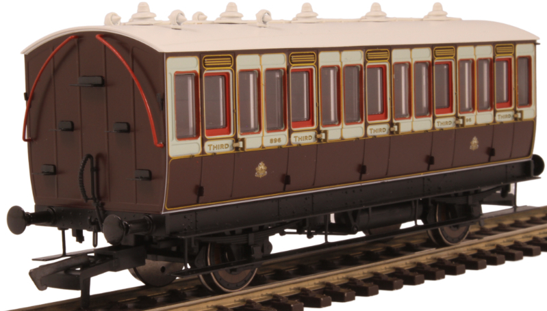 Hattons Originals H4-4T-301A 4 wheel 3rd 896 in LNWR livery :: Railway ...