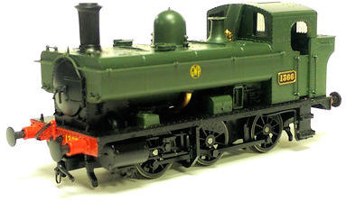 Heljan 1320 Class 1366 0-6-0PT 1366 in GWR green with shirtbutton ...