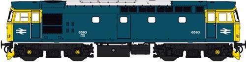 Heljan 3328 Class 33/2 6593 in BR Blue with full yellow ends :: Railway ...